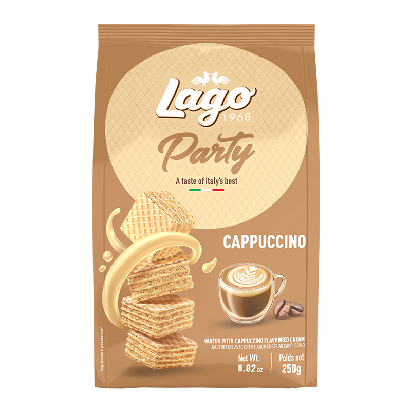 ELLEDI PARTY WAFER CAPPUCCINO 250 GR (10 in a box)