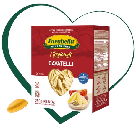 FARABELLA PASTA GLUTEN FREE CAVATELLI 250 GR (12 IN A BOX)