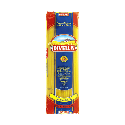 DIVELLA PASTA DI SEMOLA VERMICELLINI N.10 500 GR (36 in a box)