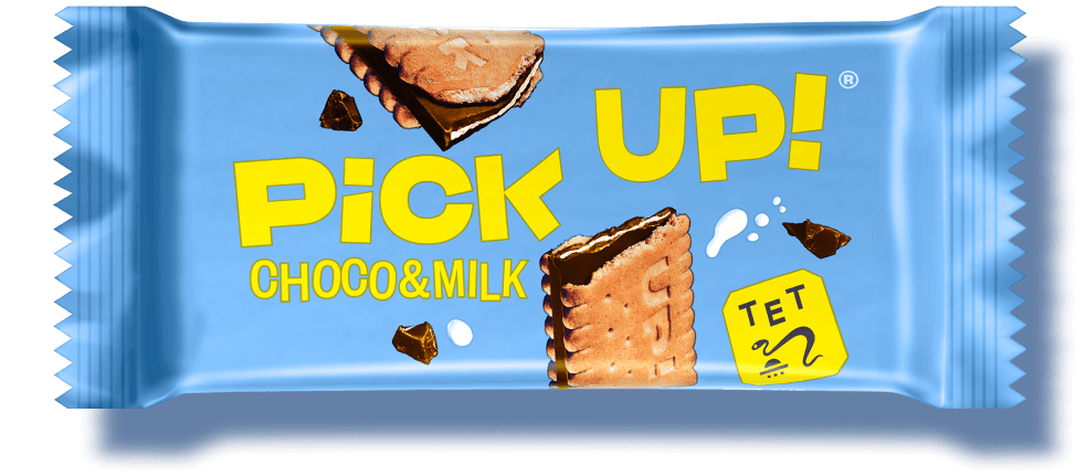 BAHLSEN BISCOTTI PICK UP CHOCO & MILK X4 112 GR (20 in a box)
