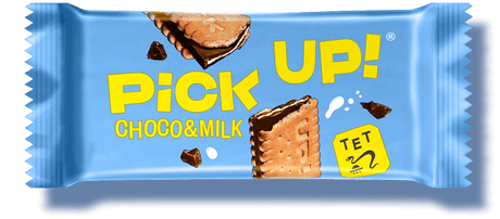 BAHLSEN BISCOTTI PICK UP CHOCO & MILK X4 112 GR (20 in a box)