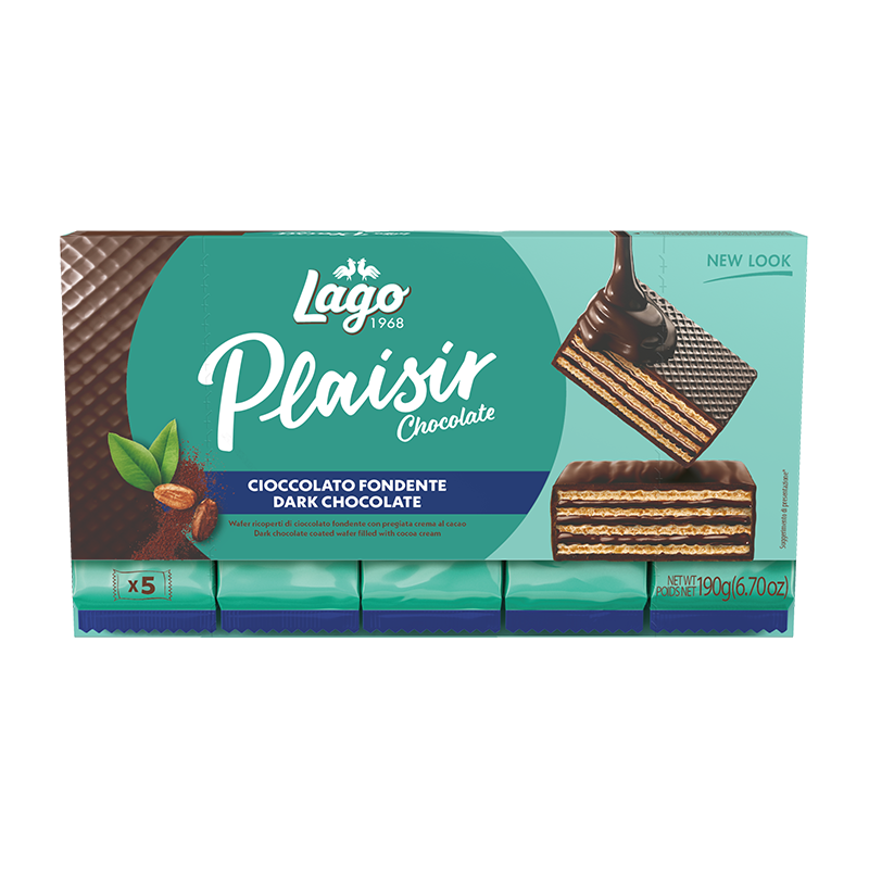 ELLEDI PLAISIR WAFER DARK MULTIPACK X5 190 GR (16 in a box)