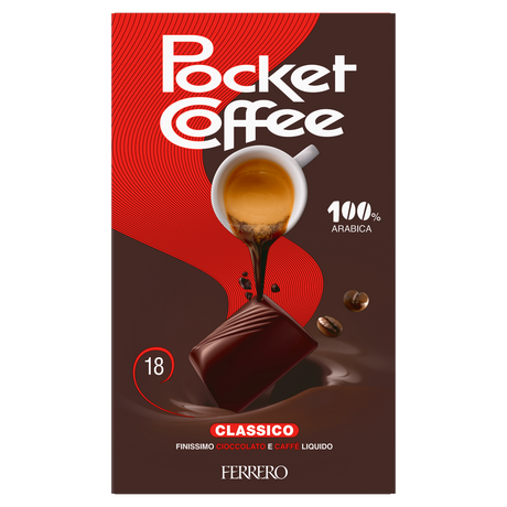 FERRERO POCKET COFFEE PRALINE ESPRESSO CLASSICO T18 225 GR (6 in a box)
