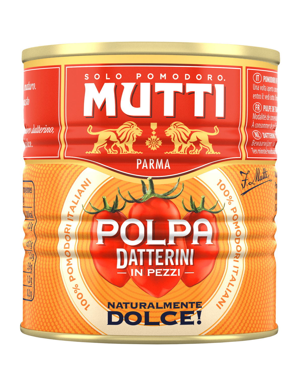 MUTTI POLPA DI POMODORO DATTERINI X2 TIN 440 GR (12 in a box)