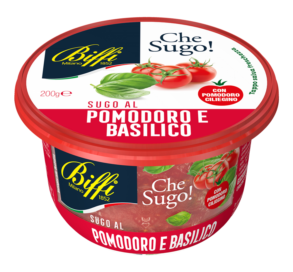 BIFFI FRESH PASTA SAUCE TOMATO AND BASIL 200 GR (6 in a box)