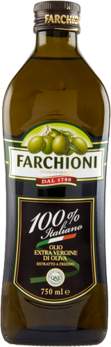 FARCHIONI EXTRA VIRGIN OLIVE OIL 100% ITALIANO 750 ML (12 in a box)
