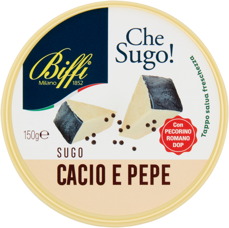 BIFFI FRESH PASTA SAUCE CACIO E PEPE 150 GR (6 in a box)