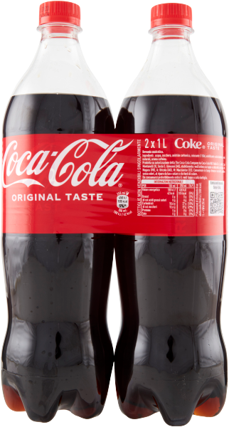 COCA COLA ORIGINAL PET X2 1 LT (6 in a box)