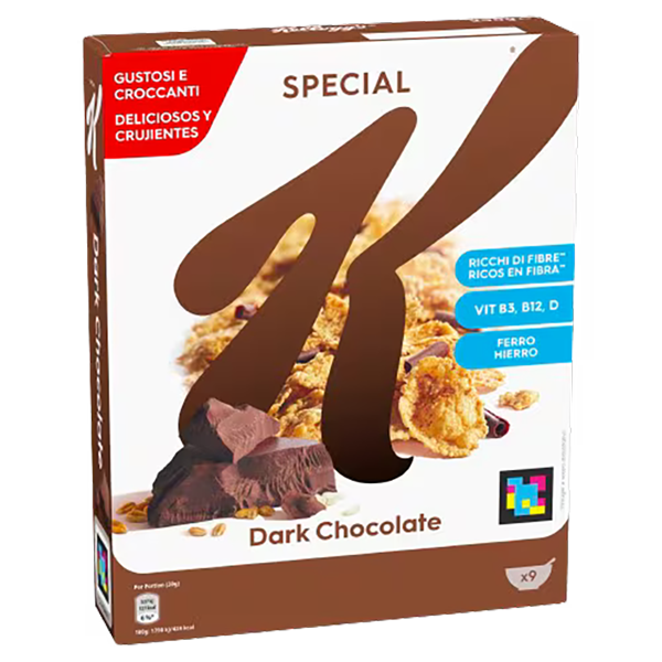 KELLOGG'S CEREALS SPECIAL K DARK CHOCOLATE 300 GR (12 in a box)