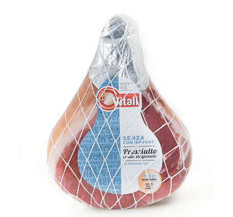 PROSCIUTTO CRUDO DISSOSSATO PRESSATO / CURED HAM BONELESS "PRESSED" £ 11.21 AL KG (APPROX 7.5KG) Promo £ 10.21