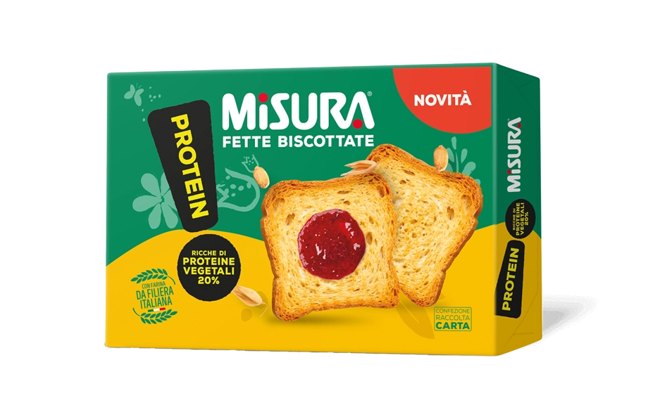 MISURA PROTEIN BAKERY RUSKS FETTE BISCOTTATE X42 320 GR (12 in a box)