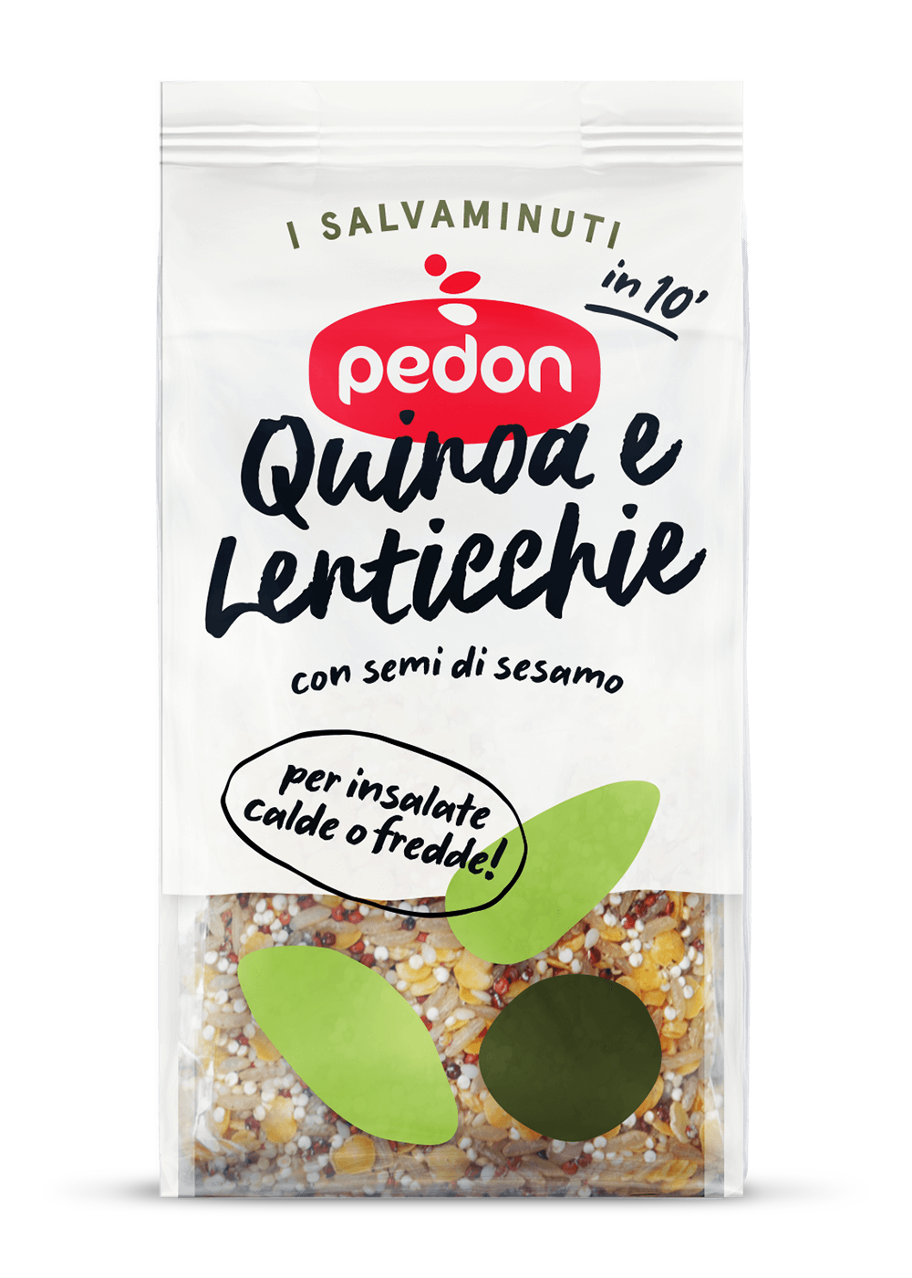 PEDON SALVAMINUTI DRIED LENTILS AND QUINOA 250 GR (12 IN A BOX)