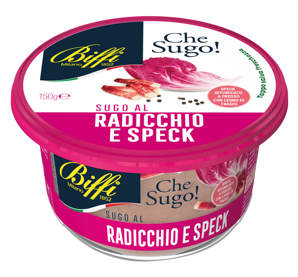 BIFFI FRESH PASTA SAUCE RADICCHIO AND SPECK 150 GR (6 in a box)