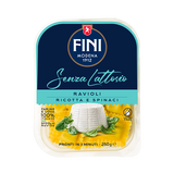 FINI STUFFED PASTA RAVIOLI RICOTTA & SPINACH LACTOSE FREE 250 GR (8 in a box)