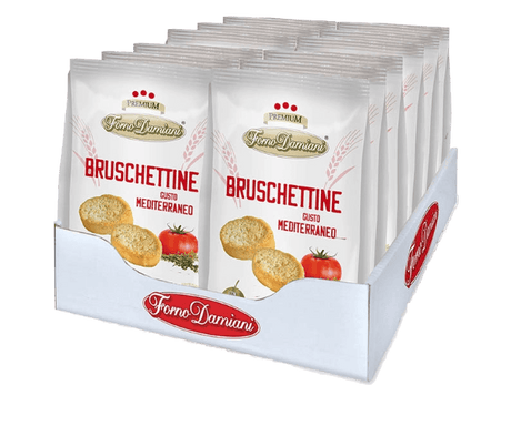 DAMIANI BAKERY SNACK BRUSCHETTINE MEDITERRANEO 90 GR (12 in a box)