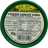 GI. AN. AROMI CRYSTALLIZED CHERRIES GREEN 80 GR (24 in a box)