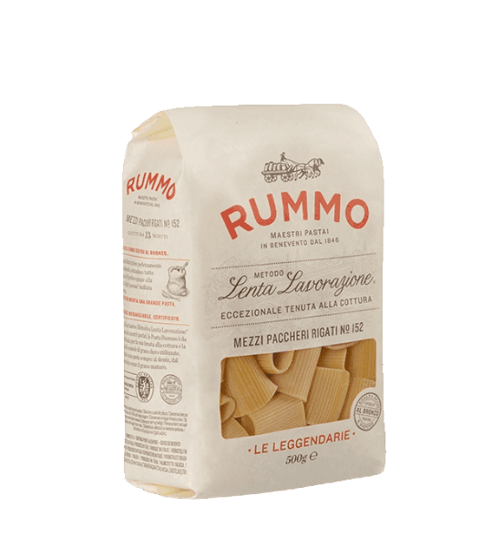 RUMMO PASTA DI SEMOLA MEZZI PACCHERI RIGATI N.152 500 GR (12 in a box)