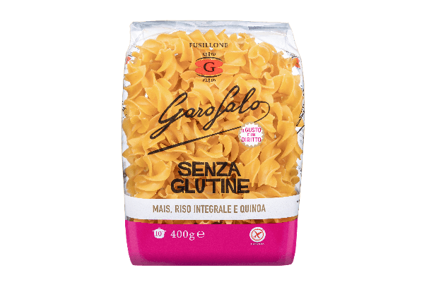 GAROFALO PASTA GLUTEN FREE FUSILLONE 400 GR (8 IN A BOX)