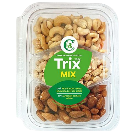 CIAVOLINO DRIED FRUITS SNACK TRIX MIX 280 GR (16 in a box)