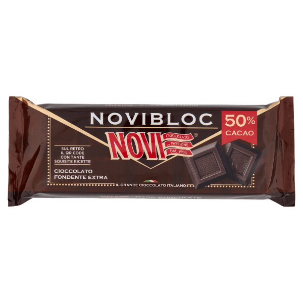 NOVI NOVIBLOC CHOCOLATE DARK 50% COCOA 500 GR (8 in a box)