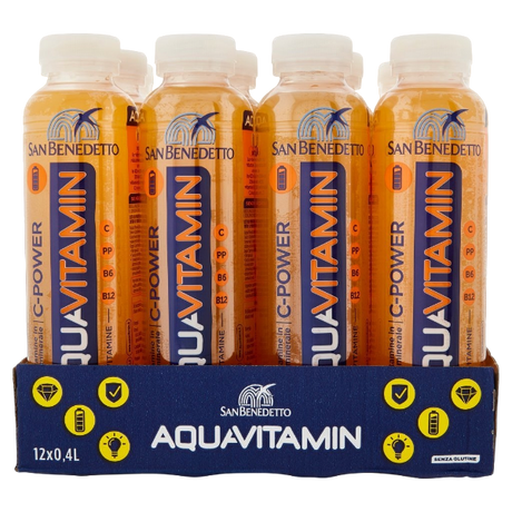 SAN BENEDETTO AQUAVITAMIN C-POWER ORANGE PET 400 ML (12 in a box)