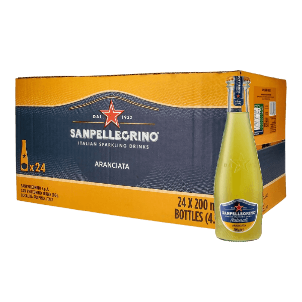 SAN PELLEGRINO ARANCIATA GLASS 20 CL (24 in a box)
