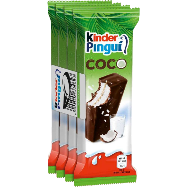 KINDER PINGUI' COCONUT X4 120 GR (9 in a box)