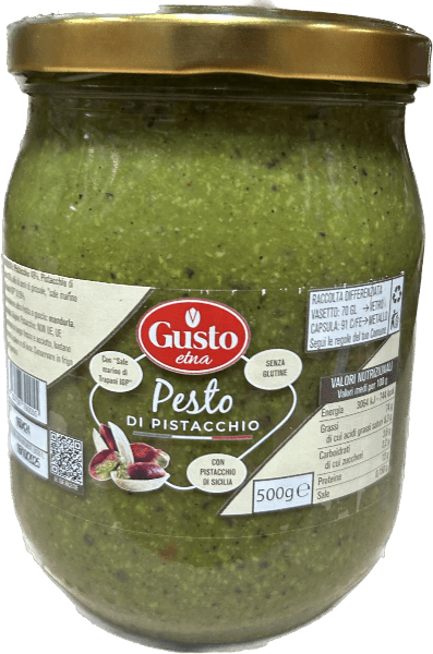 GUSTO ETNA PESTO PISTACHIO 500 GR (6 in a box)