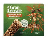 GRAN CEREALE SNACK BARS OATS HAZELNUTS DARK CHOCOLATE X5 125 GR (12 in a box)