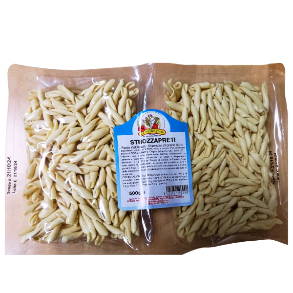 VOSTRO FORNAIO PASTA DI SEMOLA STABILIZZATA STROZZAPRETI 500 GR (10 in a box)