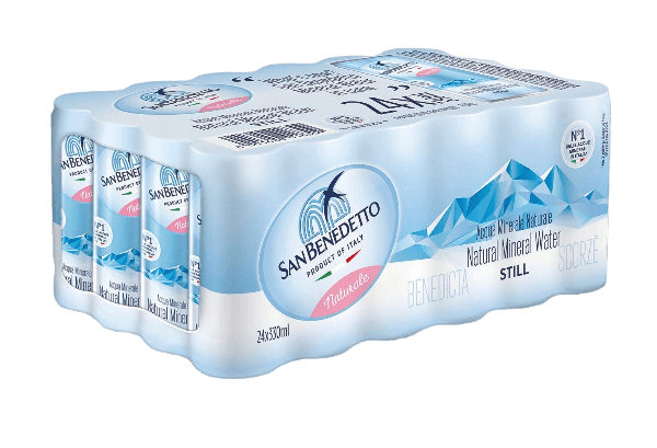 SAN BENEDETTO STILL WATER CANS 330 ML (24 in a box)