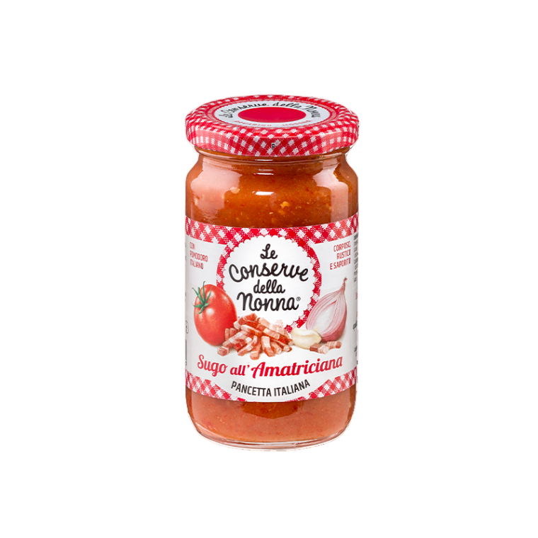 CONSERVE DELLA NONNA PASTA SAUCE ALL'AMATRICIANA 190 GR (12 in a box)
