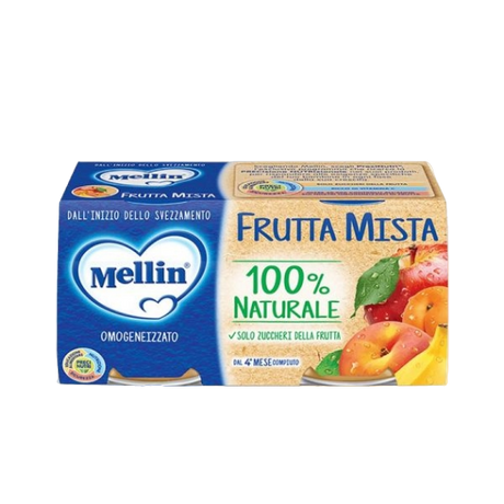 MELLIN HOMOGENIZED FRUIT MIX OF FRUITS 100 GR X2 (12 in a box)