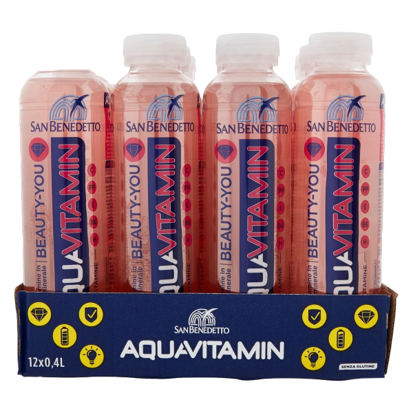 SAN BENEDETTO AQUAVITAMIN BEAUTY-YOU RED FRUITS PET 400 ML (12 in a box)