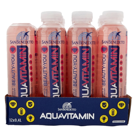 SAN BENEDETTO AQUAVITAMIN BEAUTY-YOU RED FRUITS PET 400 ML (12 in a box)