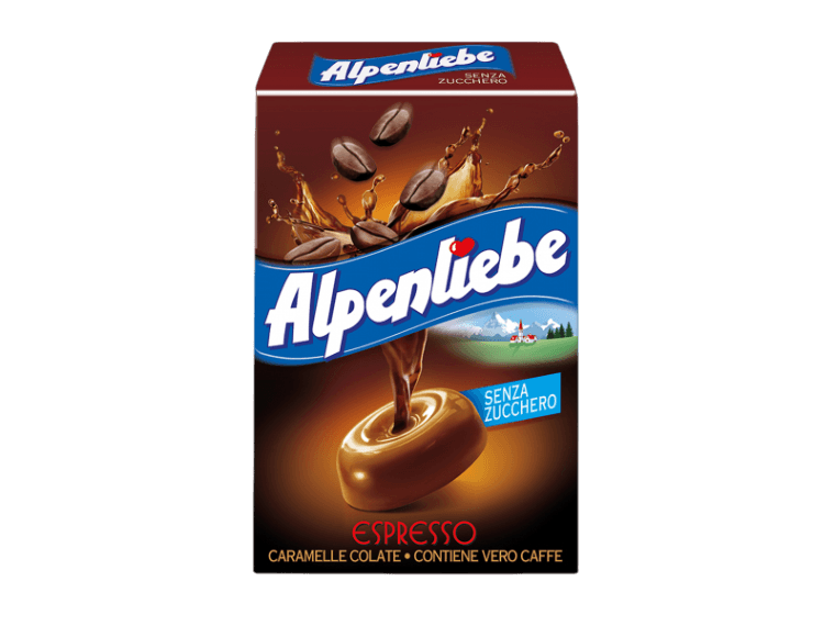 ALPENLIEBE CANDY ESPRESSO COFFEE SUGAR FREE ASTUCCIO 49 GR (20 in a box)