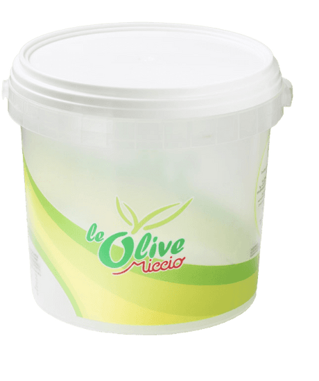 MICCIO OLIVES BIG NOCELLARA SCHIACCIATELLE IN OIL 3 KG (1 in a box)