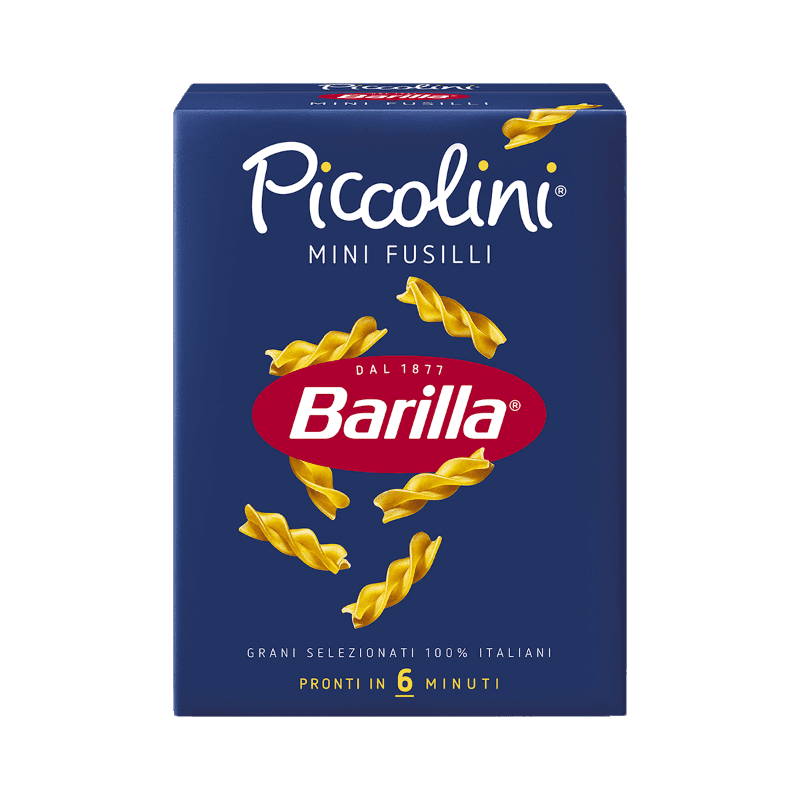 BARILLA PASTA DI SEMOLA PICCOLINI MINI FUSILLI 500 GR (24 in a box)