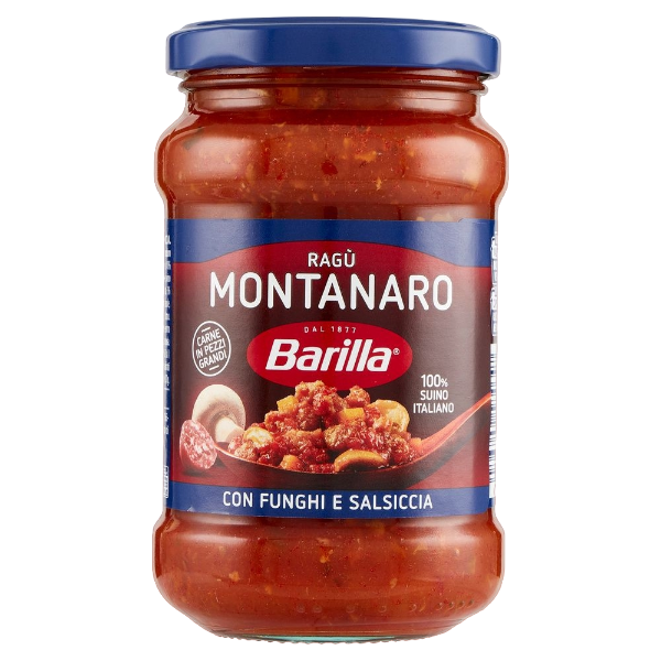 BARILLA PASTA SAUCE RAGU' MONTANARO 300 GR (8 in a box)