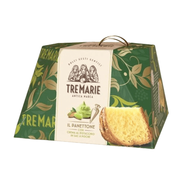 TRE MARIE PANETTONE PISTACHIO 950 GR (12 in a box)