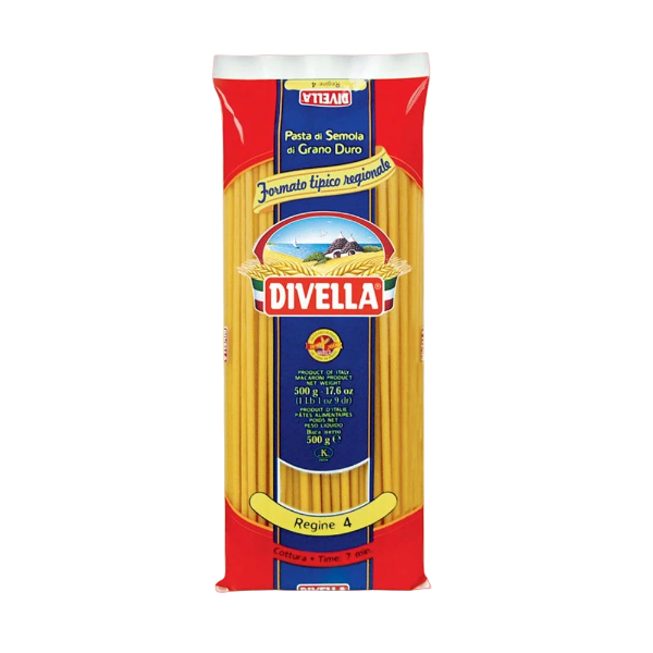 DIVELLA PASTA DI SEMOLA FORMATI SPECIALI REGINE N.4 500 GR (24 in a box)