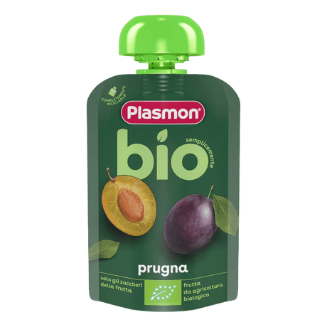 PLASMON FRUIT JUICE BIO POUCH PRUNE 100 ML (6 in a box)