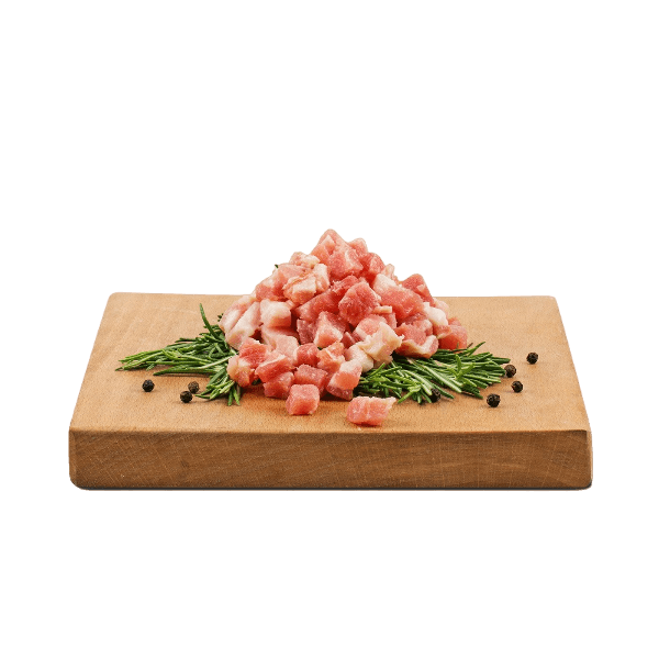 SIMONINI BACON CUBED SMOKED 500 GR (4 in a box)