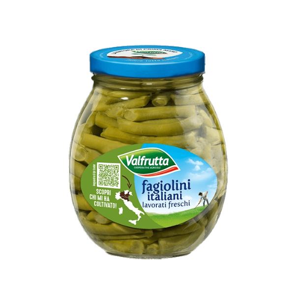 VALFRUTTA VEGETABLES GREEN BEAN IN BRINE 370 GR (12 in a box)