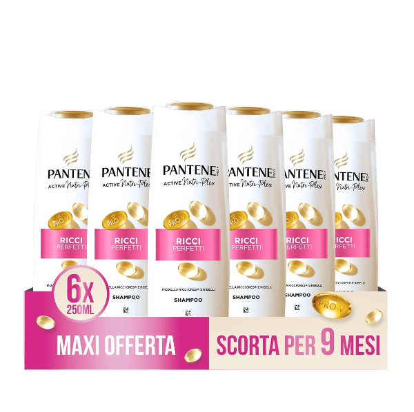 PANTENE SHAMPOO PRO V ACTIVE NUTRI-PLEX RICCI PERFETTI CURLY HAIR 250 ML (6 in a box)
