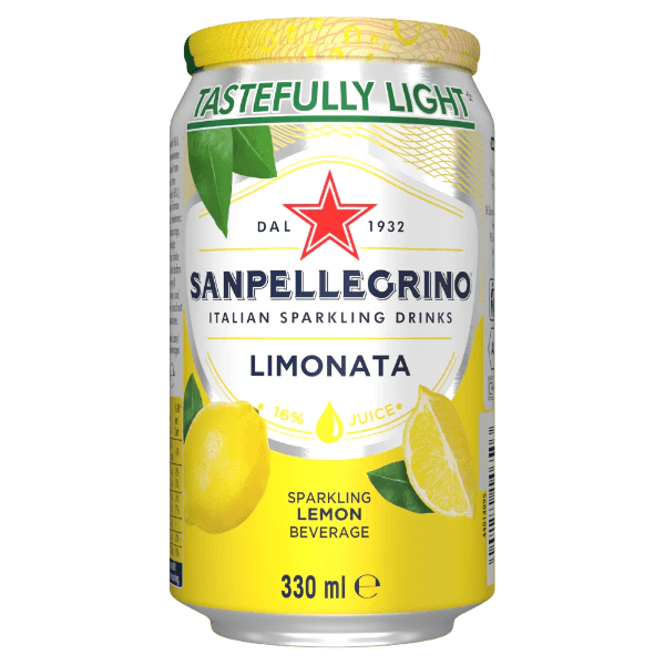 SAN PELLEGRINO LIMONATA CANS GB 330 ML (24 in a box)