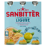 SANBITTER NON-ALCOHOLIC APERITIF LIGURE CHINOTTO BASIL 20 CL X3 (8 in a box)