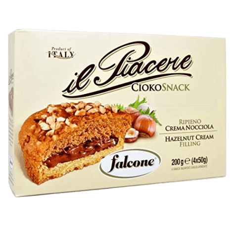 FALCONE IL PIACERE CIOKOSNACK HAZELNUT X4 240 GR (12 in a box)