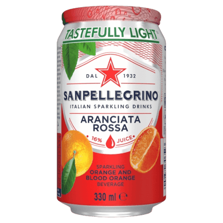 SAN PELLEGRINO ARANCIATA ROSSA CANS GB 330 ML (24 in a box)