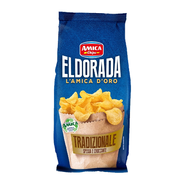 AMICA CHIPS CRISPS ELDORADA TRADITIONAL 130 GR (15 in a box)